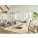 Key Biscayne Star Island Black and Brown Upholstered Accent Chair