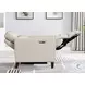 Arden Vanilla Leather Zero Gravity Power Recliner with Power Headrest and USB Charging