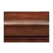 Kingswell Brown Leather Upholstered Rectangular Ottoman with Nailhead Trim