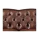 Kingswell Brown Leather 65" Loveseat with Nailhead Trim