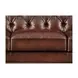 Kingswell Brown Leather 91" Sofa with Nailhead Trim