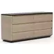Madera Chocolate Koto Matte and Modern Walnut 6 Drawer Dresser