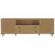 Arini Sand Wash 2 Door Rattan Cane TV Stand