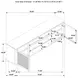 Arini Sand Wash 2 Door Rattan Cane TV Stand