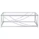 Lille Glass Top  And Chrome Coffee Table