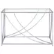 Lille Glass Top  And Chrome Sofa Table