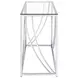 Lille Glass Top  And Chrome Sofa Table