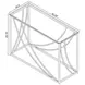 Lille Glass Top  And Chrome Sofa Table