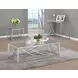 Lille Glass Top  And Chrome Sofa Table