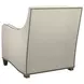 Koko Ivory Upholstered Accent Chair with Nailhead Trim