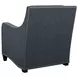 Koko Blue Upholstered Accent Chair with Nailhead Trim
