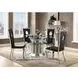 Noralie Silver 52" Round Dining Table