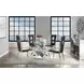Noralie Clear 52" Round Glass Top Dining Table
