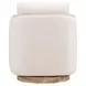 Nora Nathan Ginger and Light Brown Upholstered Swivel Accent Chair