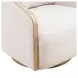 Nora Nathan Ginger and Light Brown Upholstered Swivel Accent Chair