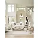 Sunset Key Hayley Beige Leather Upholstered Accent Chair