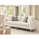 Sunset Key Roswell Ivory 91" Sofa with Pillows