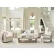 Sunset Key Roswell White 91" Sofa with Pillows