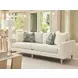 Sunset Key Roswell White 91" Sofa with Pillows