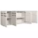 Bazaar Living White 80" Entertainment Credenza