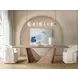Bazaar Living Beige Upholstered Dining Arm Chair