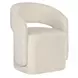 Bazaar Living Beige Upholstered Dining Arm Chair