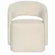 Bazaar Living Beige Upholstered Dining Arm Chair