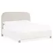 Commerce and Market Beige Upholstered California King Panel Bed