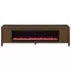 Carey Dark Pine 79" TV Stand with 2 Doors and Fireplace