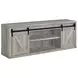 Brockton Grey Driftwood 71" TV Console