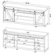 Brockton Grey Driftwood 71" TV Console