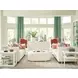 Emilia Kitano White 98" Sofa with Pillows