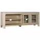 Solano Weathered Mango 71" TV Stand with 2 Glass Doors