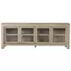 Solano Weathered Mango 71" TV Stand with 2 Glass Doors