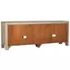 Solano Weathered Mango 71" TV Stand with 2 Glass Doors