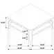 Solano Weathered Mango Square Coffee Table