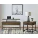 Byers Brown Oak And Sandy Black Coffee Table