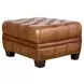 Haworth Saddle Leather Upholstered Rectangular Ottoman