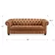 Haworth Saddle Leather 88" Sofa with Nailhead Trim