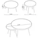 Kaelyn Gold 2 Piece Nesting Coffee Table