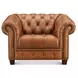 Haworth Saddle Leather Living Room Set with Nailhead Trim