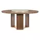 Eleana Medium Brown 66" Round Dining Table