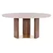 Eleana Medium Brown 66" Round Dining Table