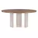 Eleana Medium Brown 66" Round Dining Table