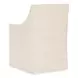 Eleana Beige Upholstered Arm Chair with Casters