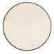 Solara Medium Brown and Beige Round 22" Marble Top End Table