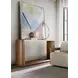 Solara Medium Brown and Beige 74" Marble Top Console Table