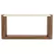 Solara Medium Brown and Beige 74" Marble Top Console Table