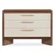 Solara Medium Brown and Cream 3 Drawer Accent Chest