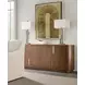 Eleana Medium Brown 4 Door Marble Top Credenza